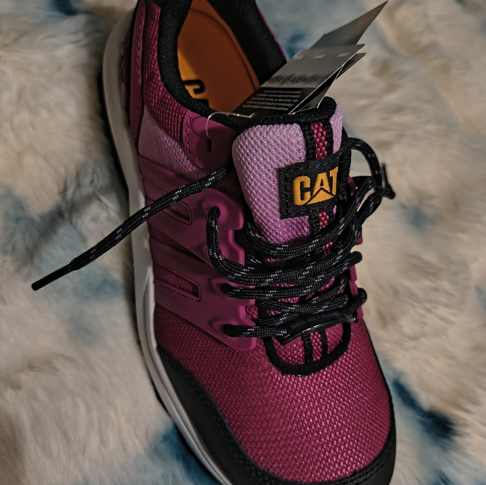 Caterpillar Women's Pink and Black Sneakers - Picture 5 of 8
